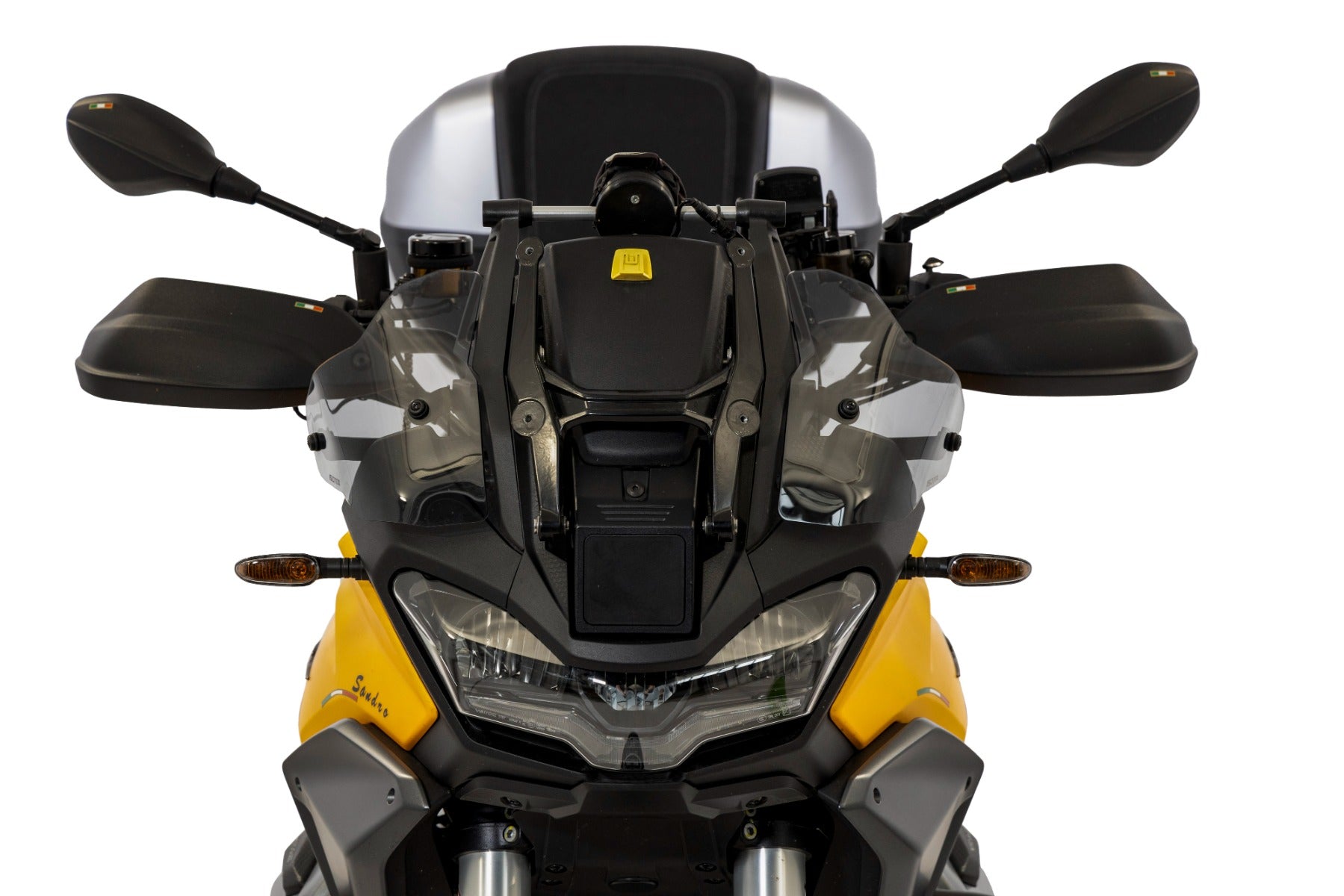 Isotta Upper Wind Deflectors | Light Smoke | Dark Smoke | Matte Black | Clear | Moto Guzzi Stelvio 2024>2024 -   Pyramid Motorcycle Accessories