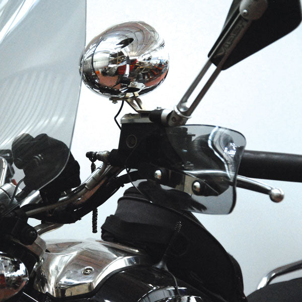 Isotta Handguards | Light Smoke | Clear | Moto Guzzi California Custom 1400 / Touring 1400 2012>2016 -   Pyramid Motorcycle Accessories