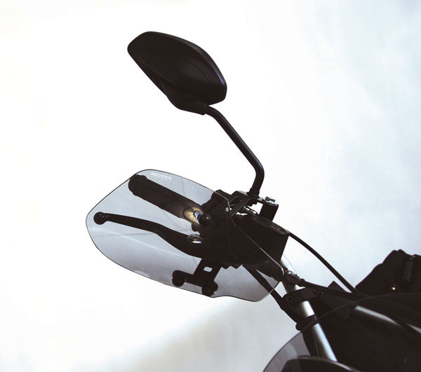Isotta Handguards | Light Smoke | Dark Smoke | Ducati Scrambler / Desert Sled -   Pyramid Motorcycle Accessories