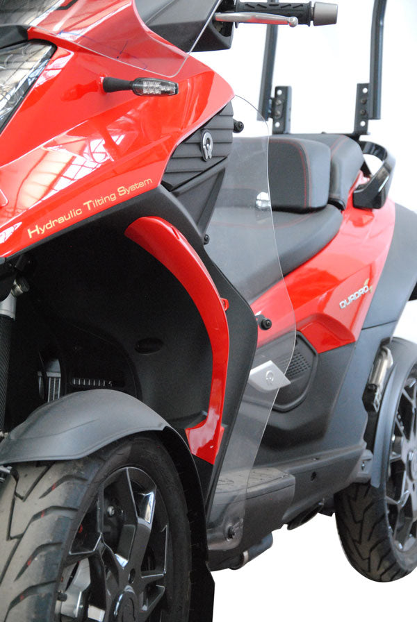 Isotta Lower Wind Deflectors | Light Smoke | Clear | Quadro D / S / 3 / 4 -   Pyramid Motorcycle Accessories