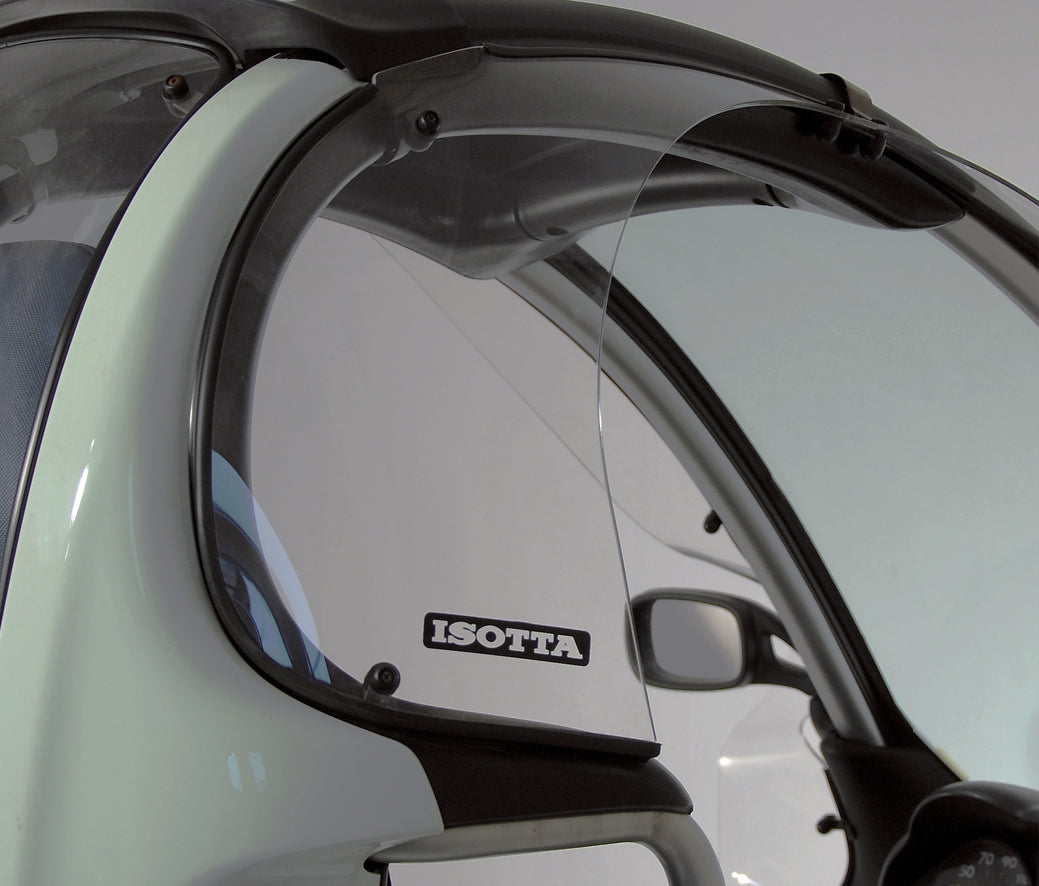 Isotta Rear Left Wind Deflector | Light Smoke | Clear | BMW C1 2000>2002 -   Pyramid Motorcycle Accessories