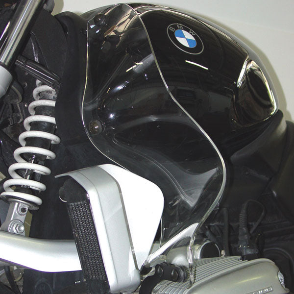 Isotta Leg Wind Deflectors | Light Smoke | BMW R 1100 R / R 850 R -   Pyramid Motorcycle Accessories