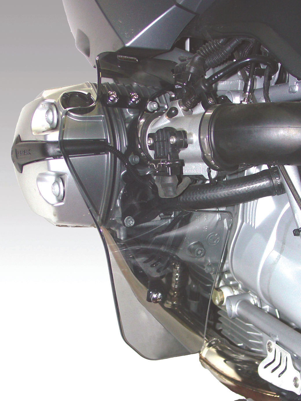 Isotta Lower Wind Deflectors | Light Smoke | Clear | BMW R 1200 GS 2004>2007 -   Pyramid Motorcycle Accessories