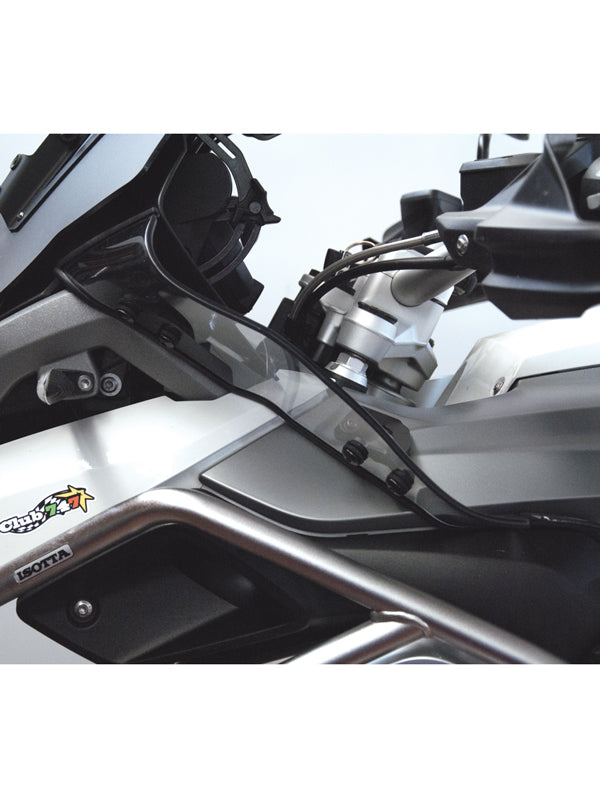 Isotta Upper Wind Deflectors | Clear | BMW R 1200 GS 2013>2016 -   Pyramid Motorcycle Accessories