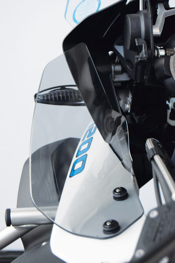 Isotta Maxi Upper Wind Deflectors | Light Smoke | Clear | BMW R 1200 GS Adventure 2014>2018 -   Pyramid Motorcycle Accessories