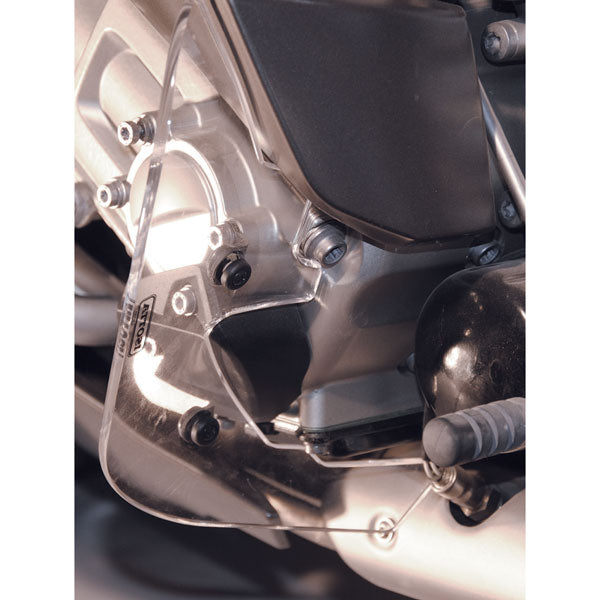 Isotta Lower Deflectors Foot Guards | Light Smoke | Clear | BMW K 1600 GT / GTL 2010>2016 -   Pyramid Motorcycle Accessories