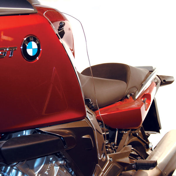 Isotta Adjustable Upper Wind Deflectors - Long | Clear | BMW K 1600 GT / GTL 2010>2016 -   Pyramid Motorcycle Accessories