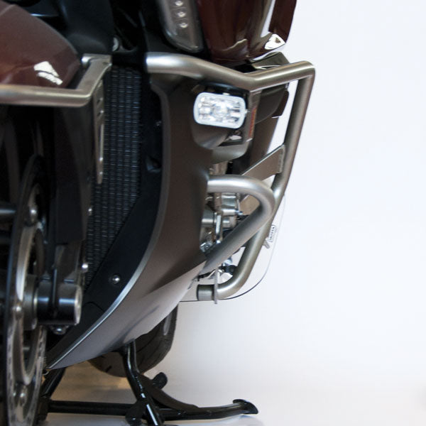 Isotta Lower Left Crash Bars | Black | BMW K 1600 GT / GTL 2010>2016 -   Pyramid Motorcycle Accessories
