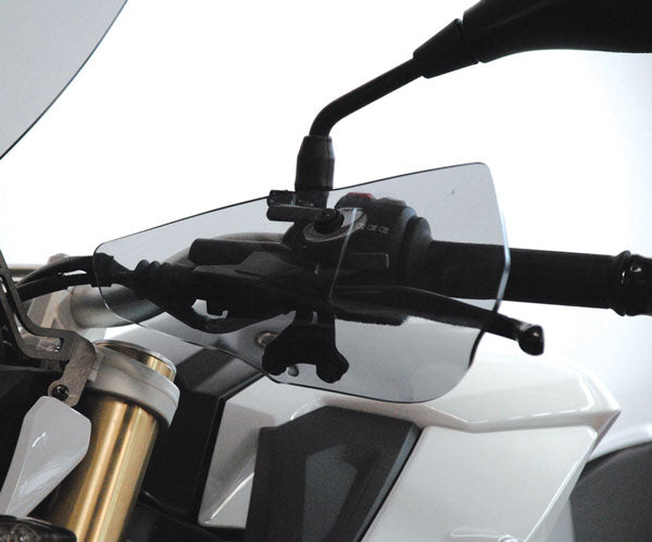 Isotta Handguards | Clear | BMW F 800 R 2009>2019 -   Pyramid Motorcycle Accessories