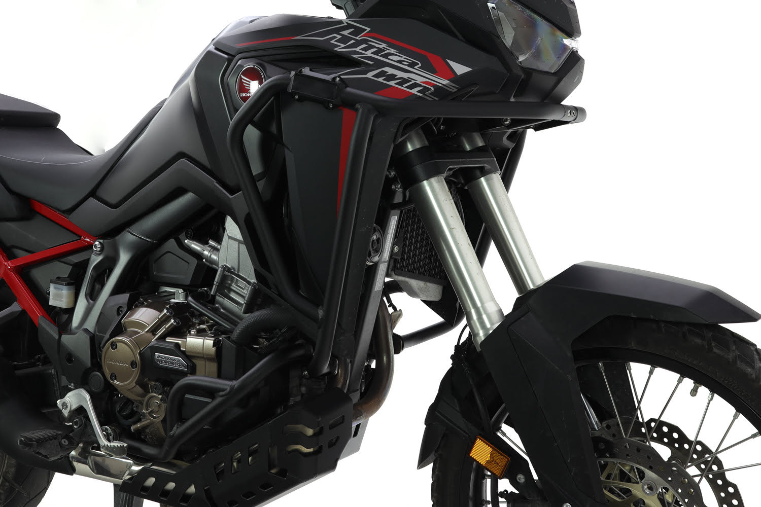 Isotta Aluminium Crash Bars | Black | Honda CRF 1100 L Africa Twin 2020>2023 -   Pyramid Motorcycle Accessories