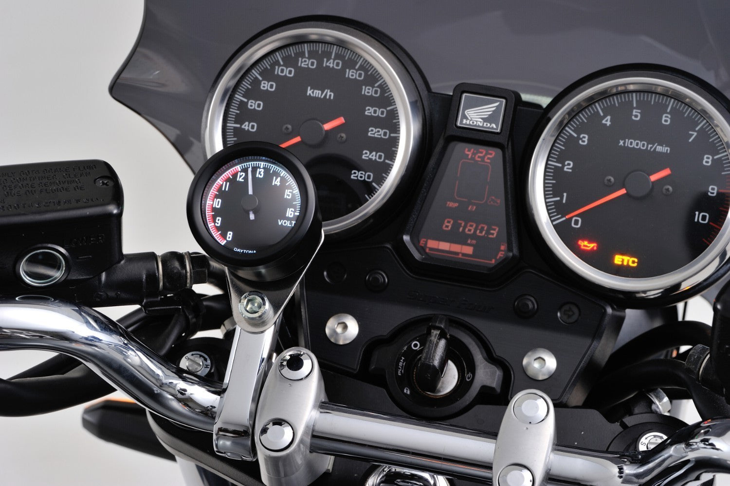 Daytona 'Velona48' Voltmeter Type-B -   Pyramid Motorcycle Accessories