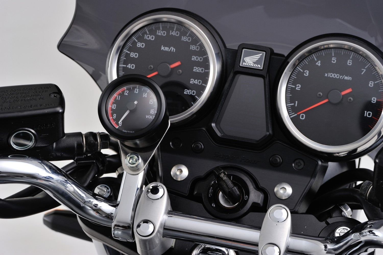 Daytona 'Velona48' Voltmeter Type-B -   Pyramid Motorcycle Accessories