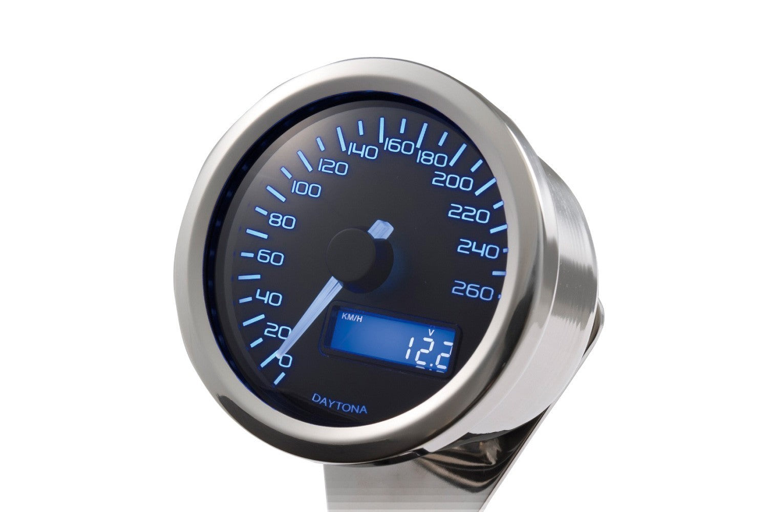 Daytona 'Velona60' Speedometer 260 - Blue LED -   Pyramid Motorcycle Accessories