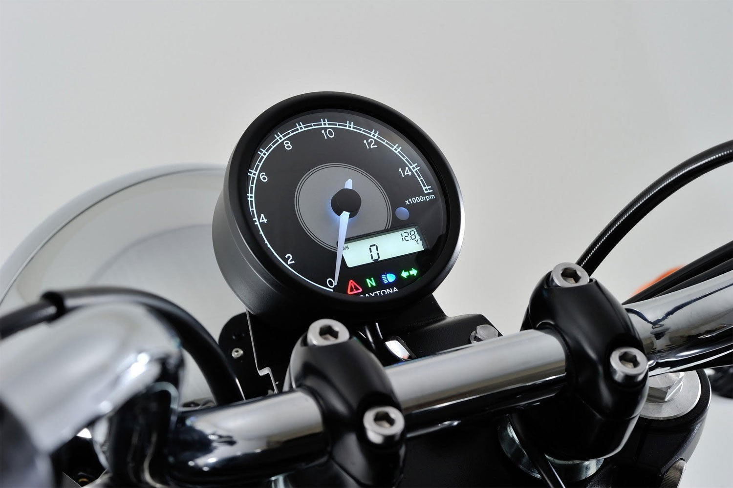 Daytona 'Velona80' Tachometer 15000RPM & Digital Speedometer -   Pyramid Motorcycle Accessories