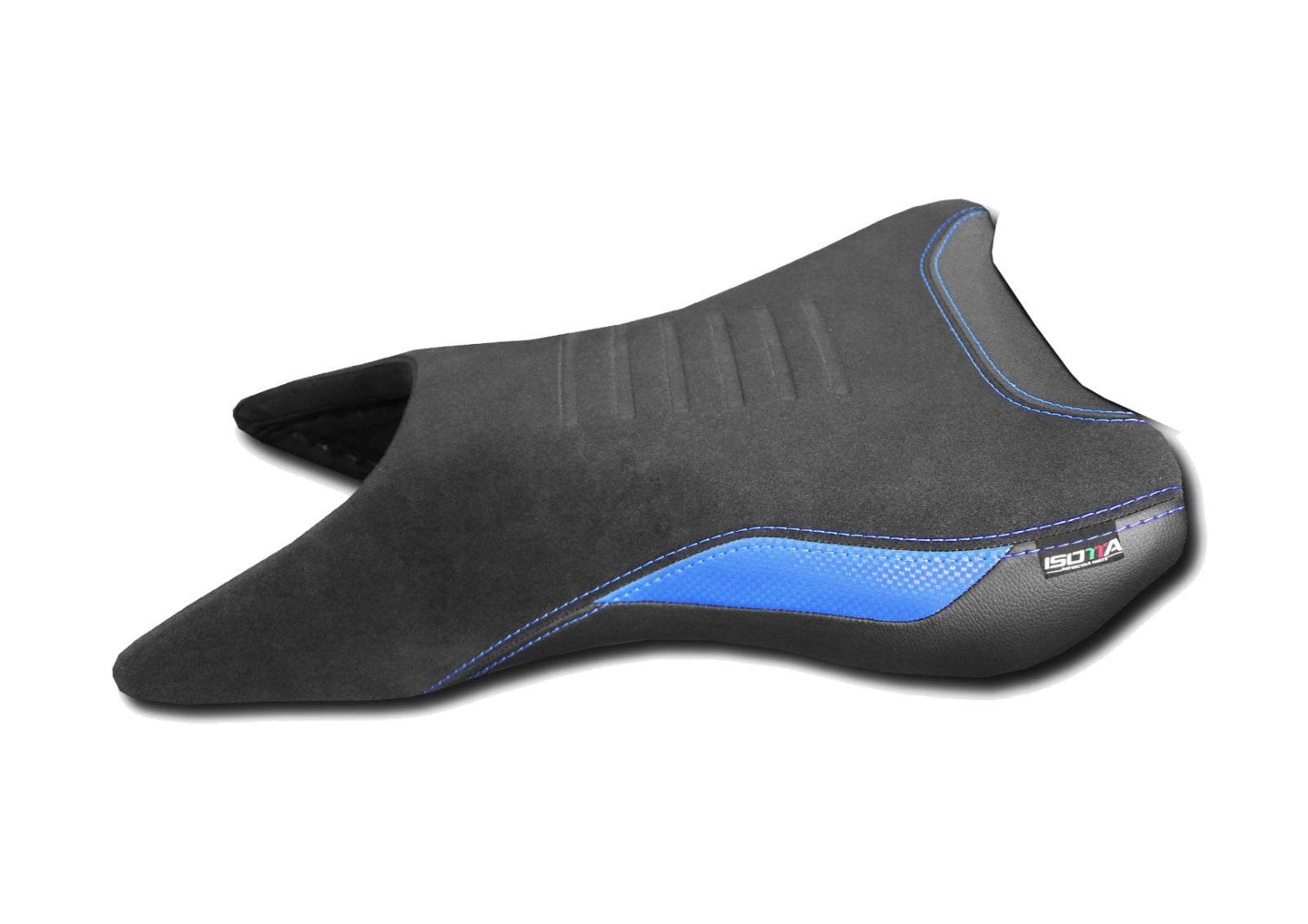 Isotta Comfort Rider Seat | Blue | Ice Storm | Triple Black | Yamaha MT-09 2024>2026 -   Pyramid Motorcycle Accessories