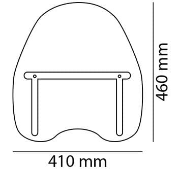 Customacces Daytona IV Windscreen | Clear | Daelim VS 125 Evolution 1999>2004 -  Shop name