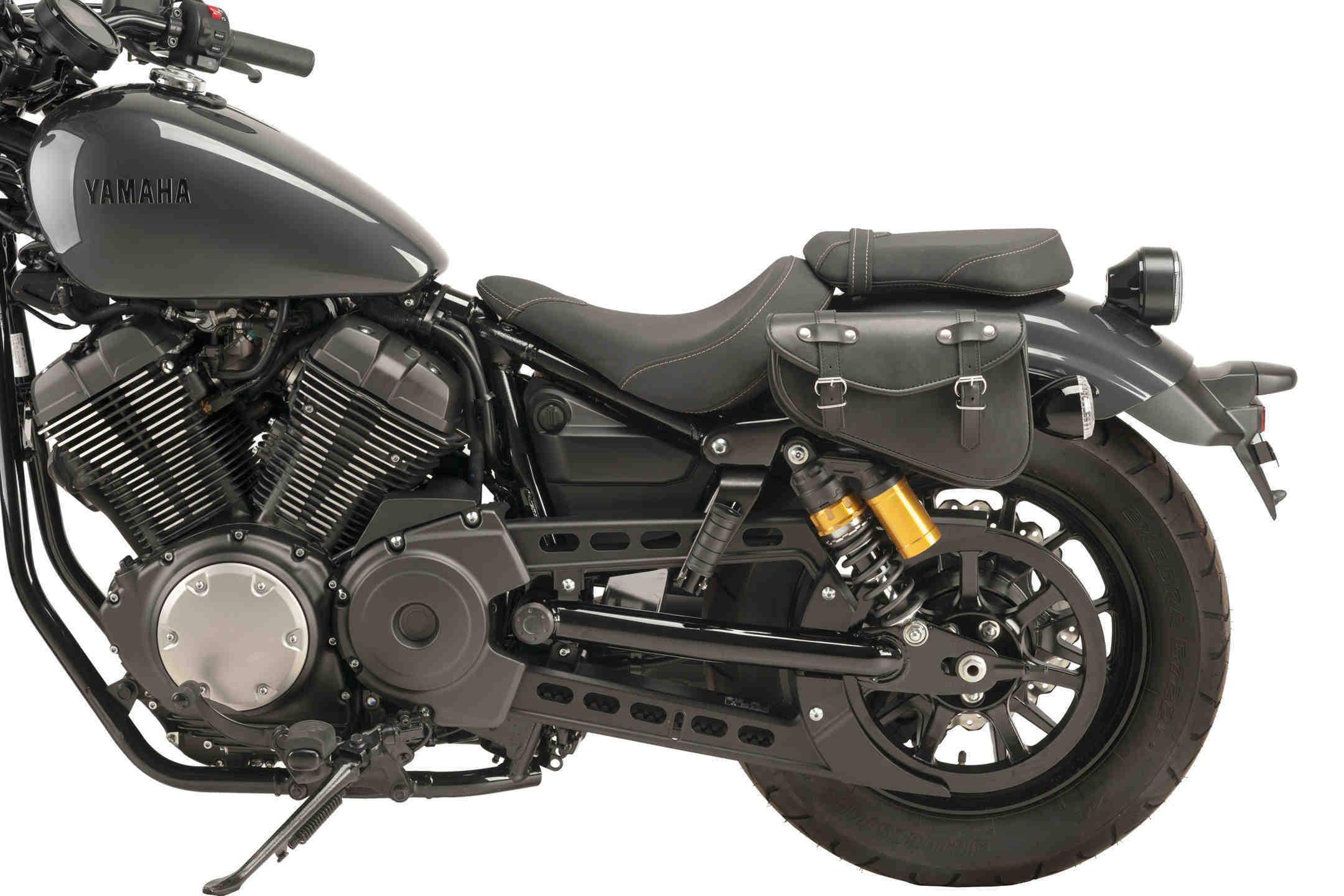 Customacces Detroit Right Saddlebag No Support Included | Black | Harley Davidson Sportster 1200 Seventy Two (XL1200V) 2004>2015-Storage-Pyramid Motorcycle Accessories