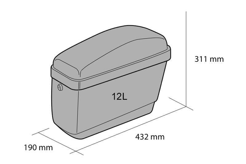 Customacces Easy Left Pannier/Rigid Saddlebag No Support Included | Black | Indian Scout Bobber 2018>Current-XAR0007N-Storage-Pyramid Motorcycle Accessories