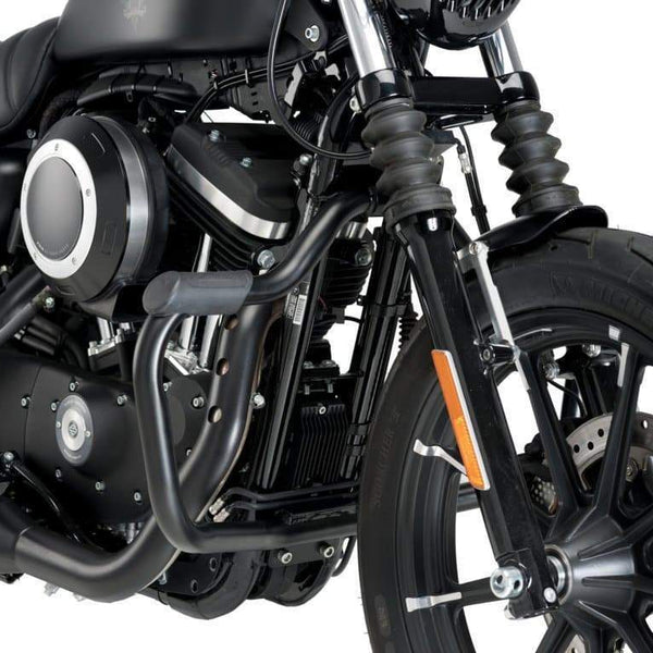 Customacces Engine Guards Mustache Model | Black | Harley Davidson