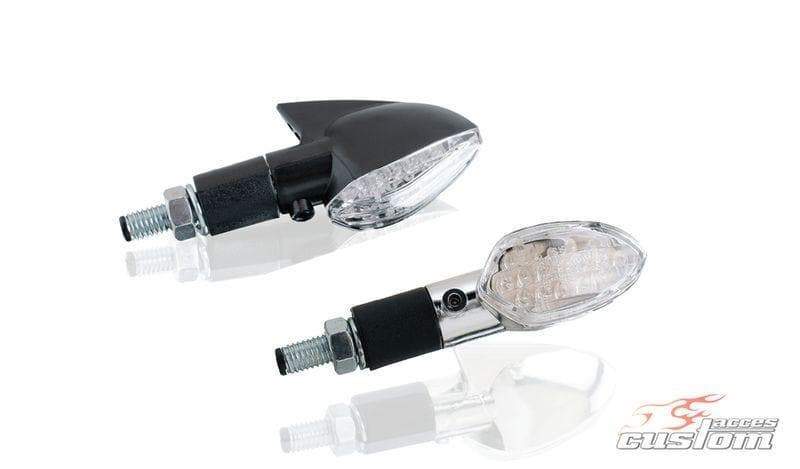Customacces Flecha Turn Light | Black-Lights-Pyramid Motorcycle Accessories