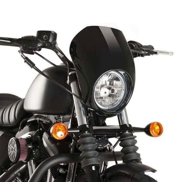 Customacces Free Spirit Semifairing | Black | Harley Davidson Sportster 883 Superlow 2011>Current-XCUP001N-Screens-Pyramid Motorcycle Accessories