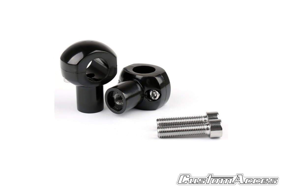 Customacces Handlebar Risers - 1 Inch Rise | Black | Harley Davidson Dyna Low Rider (FXDL) 2013>2017-Handlebars-Pyramid Motorcycle Accessories