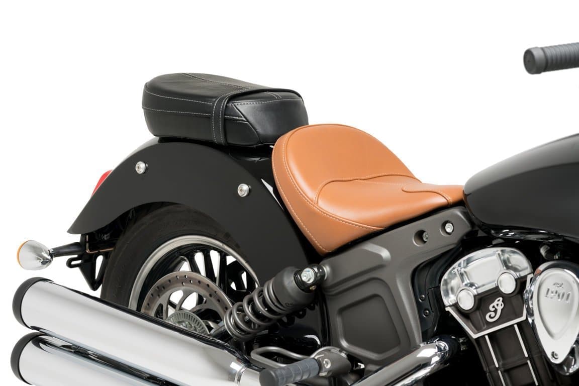 Customacces Indy Pillion Seat | Black | Indian Scout 2015>Current-XSI0010N-Seats-Pyramid Motorcycle Accessories