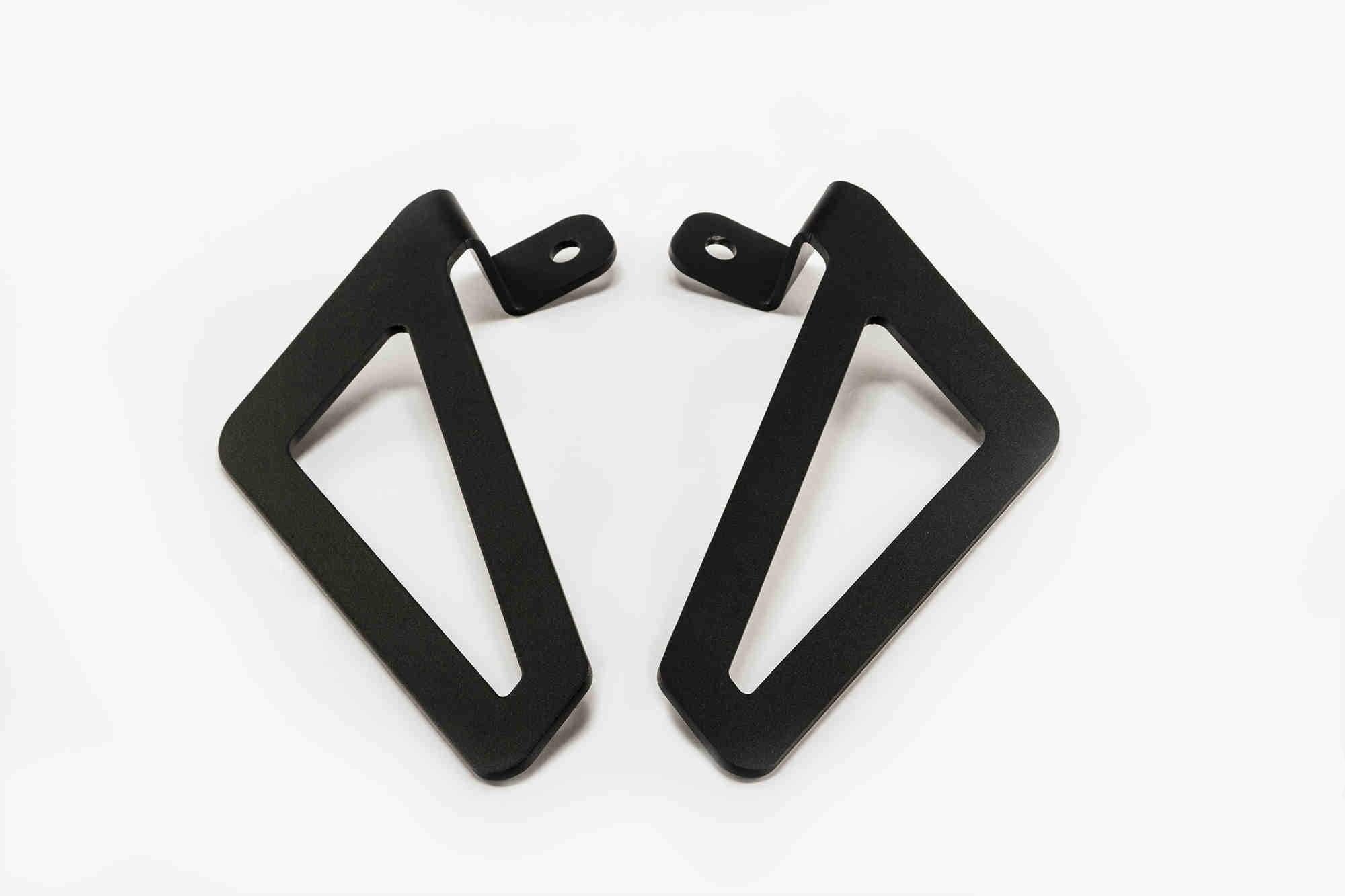 Customacces Leather Saddlebags Supports | Black | Honda VT 125 C/C2 Shadow 2001>2007-Storage-Pyramid Motorcycle Accessories