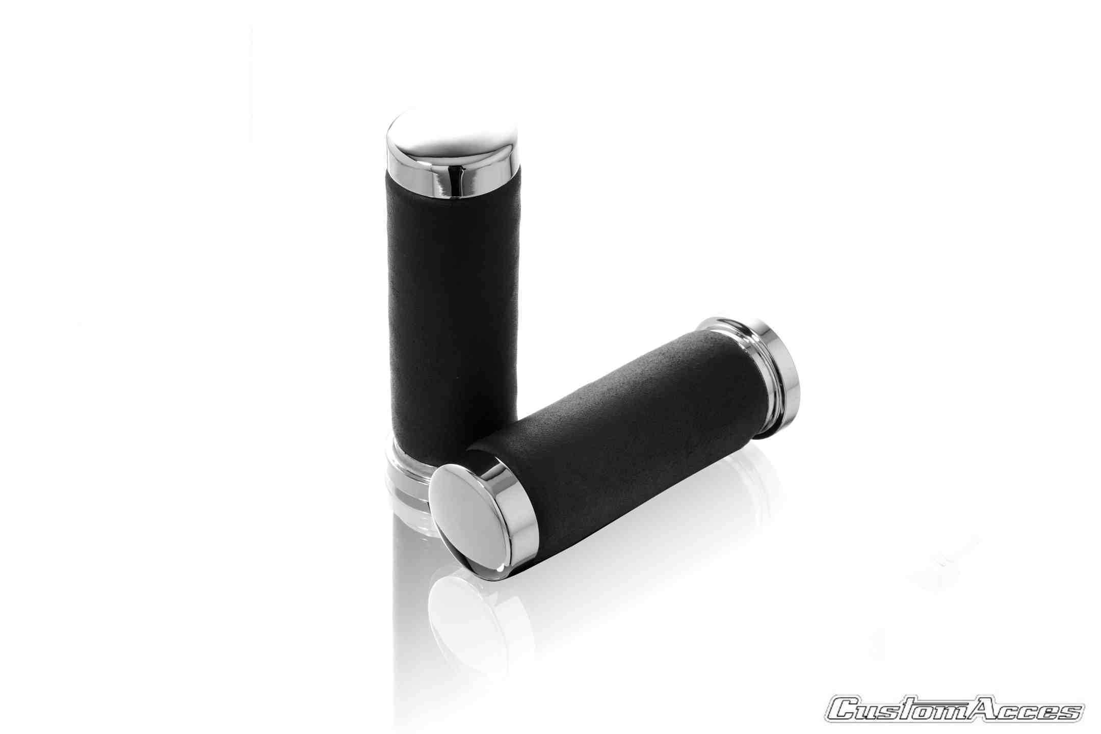 Customacces Original Grips | Chrome | Suzuki VL1500 Intruder 1998>2004-Racing Grips-Pyramid Motorcycle Accessories