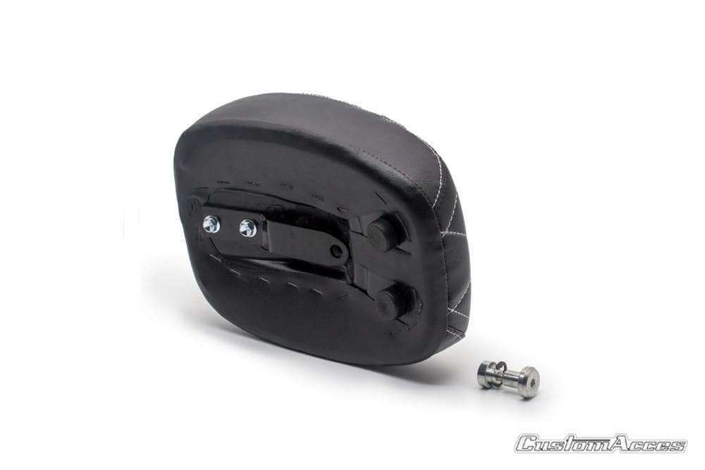 Customacces Saltillo Pillion Seat | Black | Harley Davidson Sportster 883 R Roadster 2002>2015-Seats-Pyramid Motorcycle Accessories
