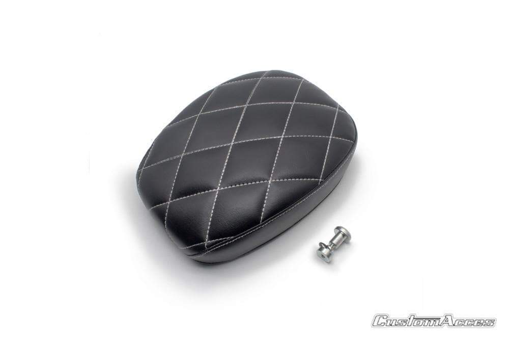 Customacces Saltillo Pillion Seat | Black | Harley Davidson Sportster 883 R Roadster 2002>2015-Seats-Pyramid Motorcycle Accessories