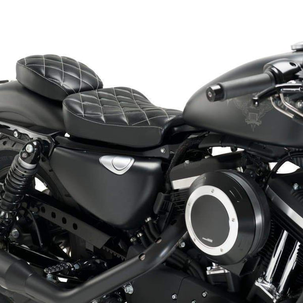 Customacces Saltillo Pillion Seat Black Harley Davidson Sportster