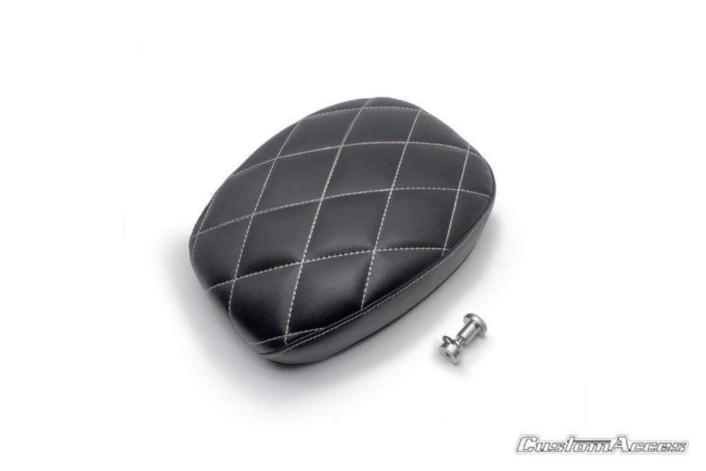 Customacces Saltillo Pillion Seat | Black | Harley Davidson Sportster Forty Eight (XL1200X) 2004>2019-XSI0009N-Seats-Pyramid Motorcycle Accessories