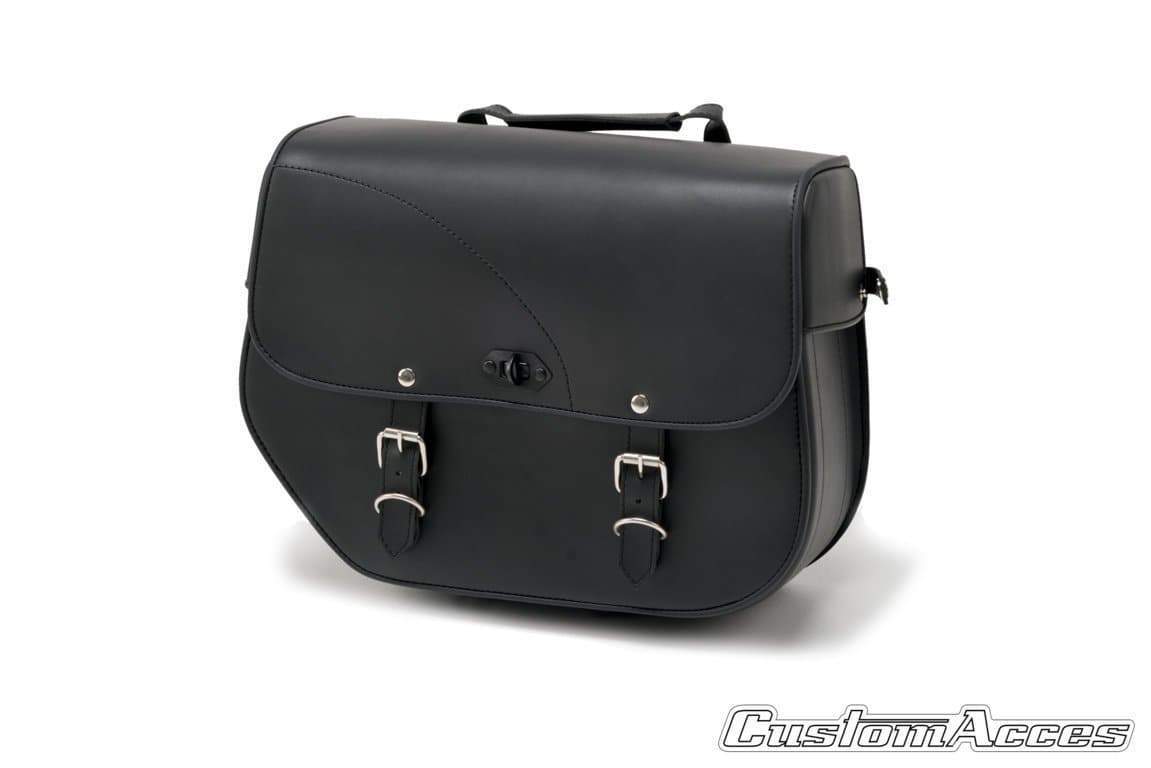 Customacces Sant Louis Right Saddlebag With Metal Base - No Support Included | Harley Davidson Sportster 1200 Custom (XL1200C) 2004>2019-XAP0011N-Storage-Pyramid Motorcycle Accessories