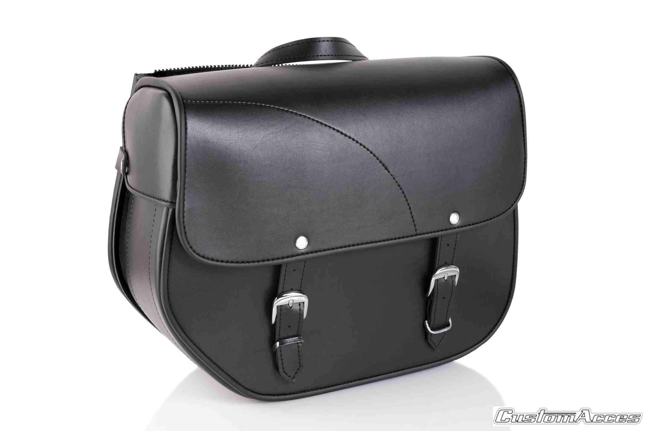 Customacces Sant Louis Right Saddlebag Without Metal Base - No Support Included | Harley Davidson Sportster 1200 Custom (XL1200C) 2004>2019-XAP0001N-Storage-Pyramid Plastics