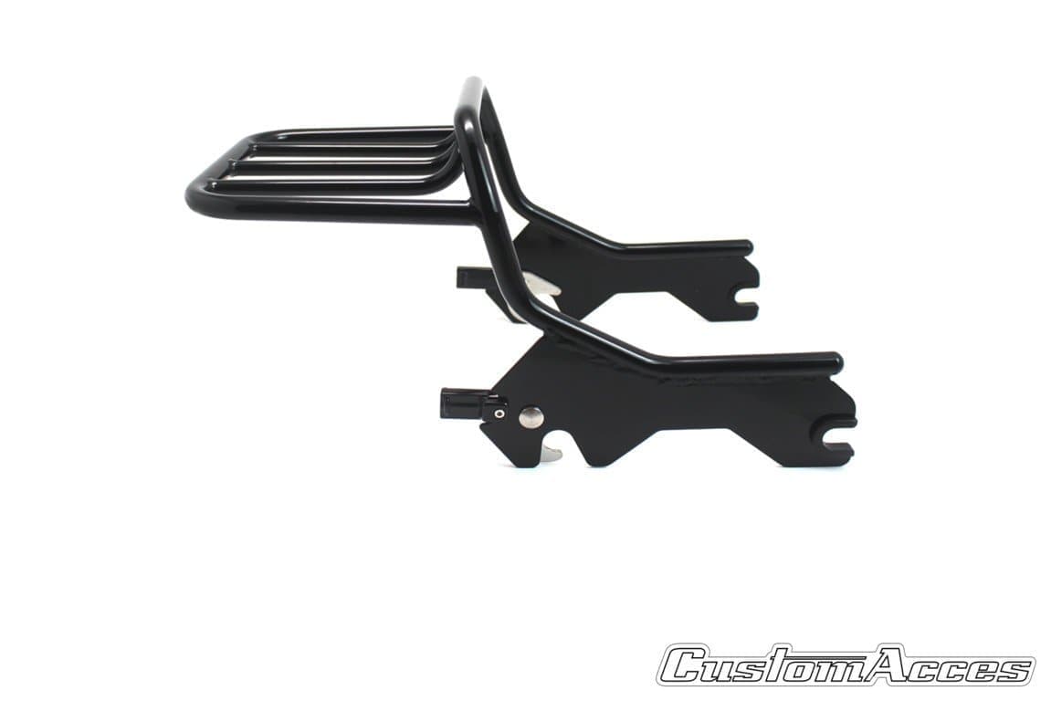 Customacces Soft Sissybar | Black | Harley Davidson Softail Slim 2018>2019-Sissybars-Pyramid Motorcycle Accessories