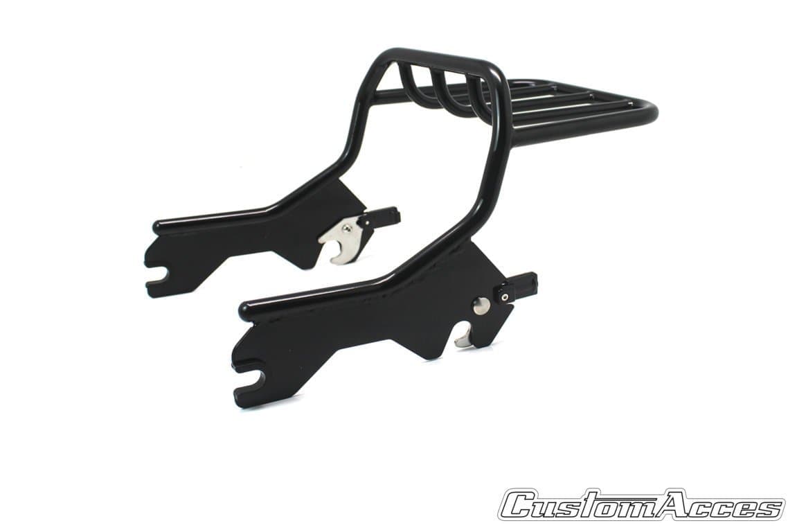 Customacces Soft Sissybar | Black | Harley Davidson Softail Slim 2018>2019-Sissybars-Pyramid Motorcycle Accessories