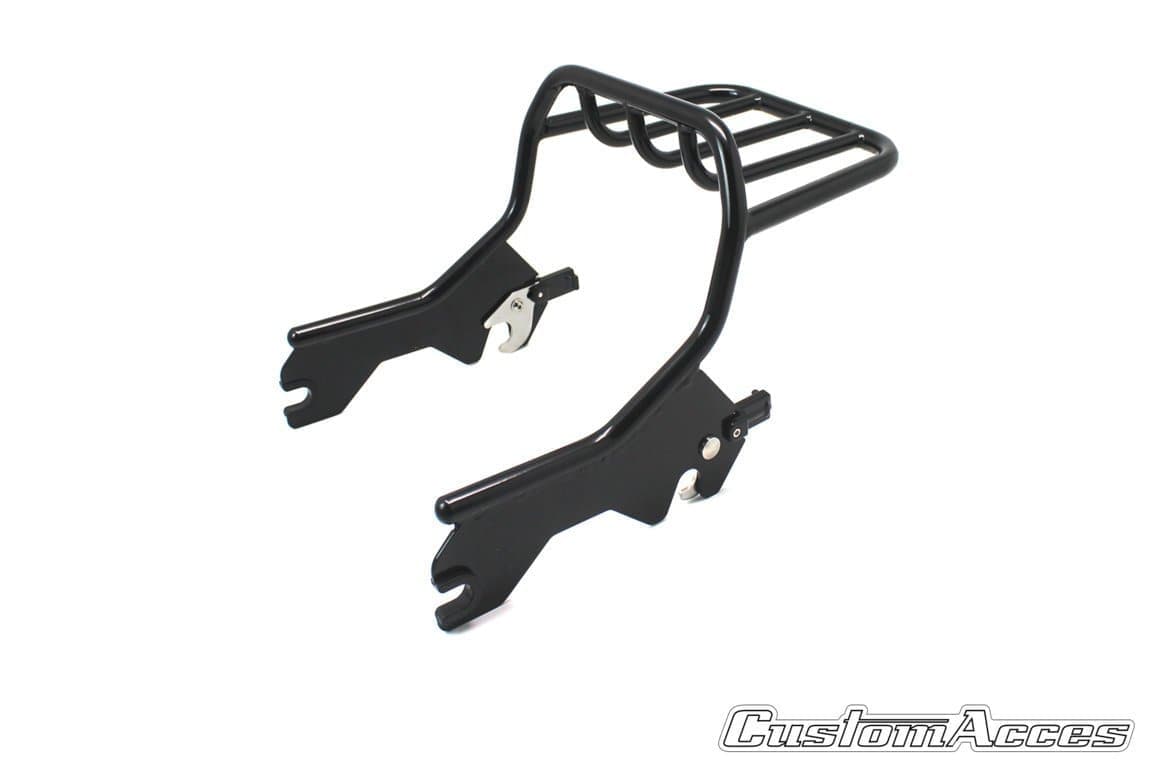 Customacces Soft Sissybar | Black | Harley Davidson Softail Slim 2018>2019-Sissybars-Pyramid Motorcycle Accessories