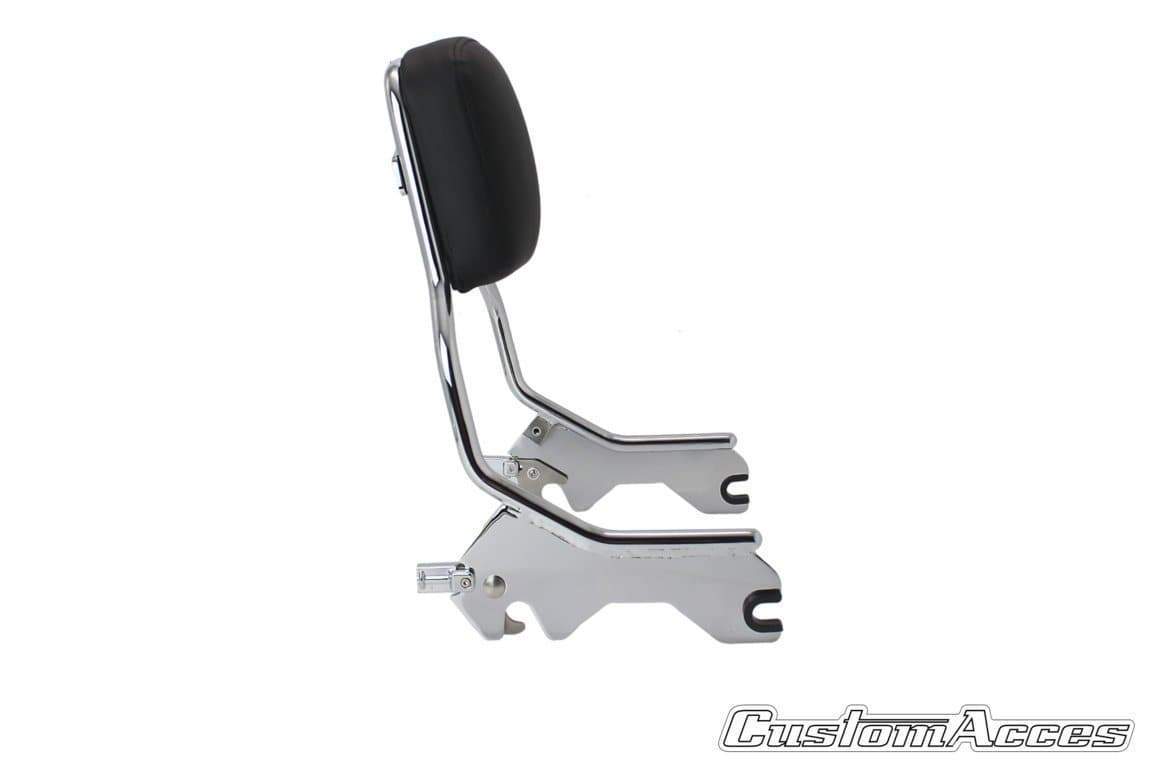 Customacces Soft Sissybar | Chrome | Harley Davidson Softail Heritage Classic (FLHC) 2018>2019-Sissybars-Pyramid Motorcycle Accessories