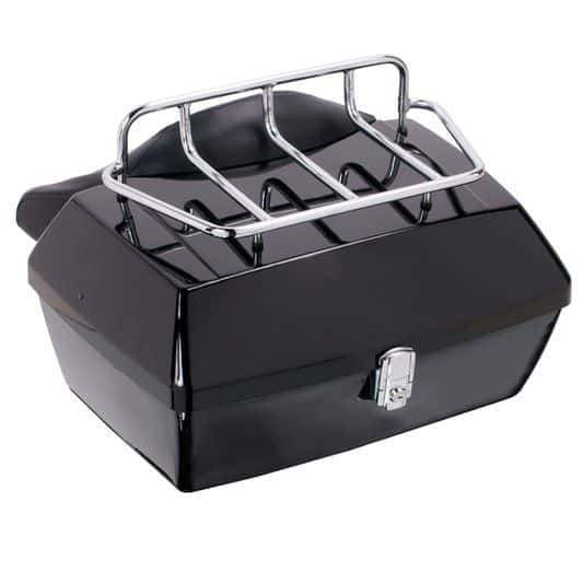 Customacces Travel Top Box/Rigid Suitcase | Black | Honda VT 125 C/C2 Shadow 2001>2007 -  Shop name
