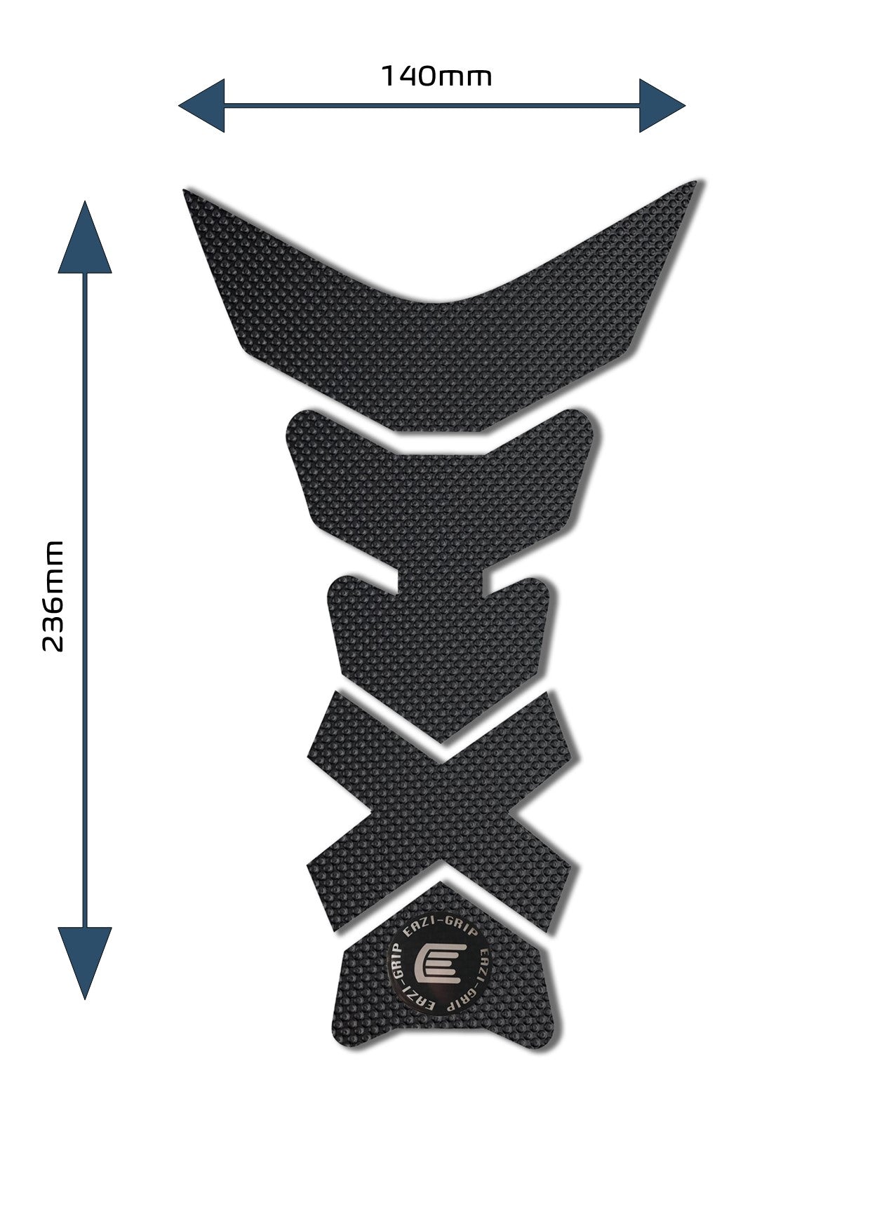 Eazi-Grip Centre Tank Pad - Design C - Pro Series | Black -  Shop name