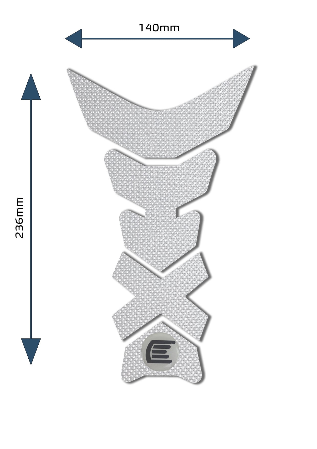 Eazi-Grip Centre Tank Pad - Design C - Pro Series | Clear -  Shop name