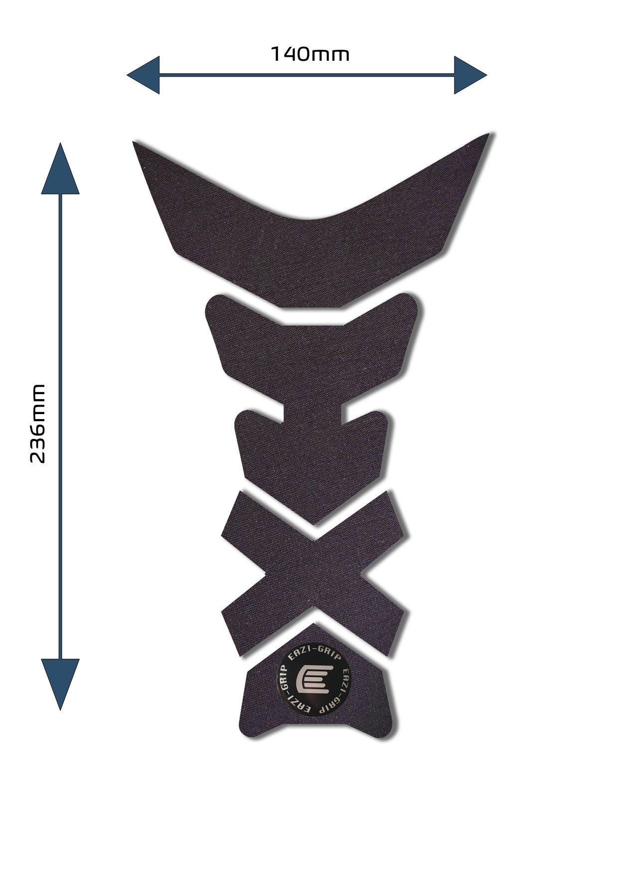 Eazi-Grip Centre Tank Pad - Design C - Silicone Series | Charcoal -  Shop name