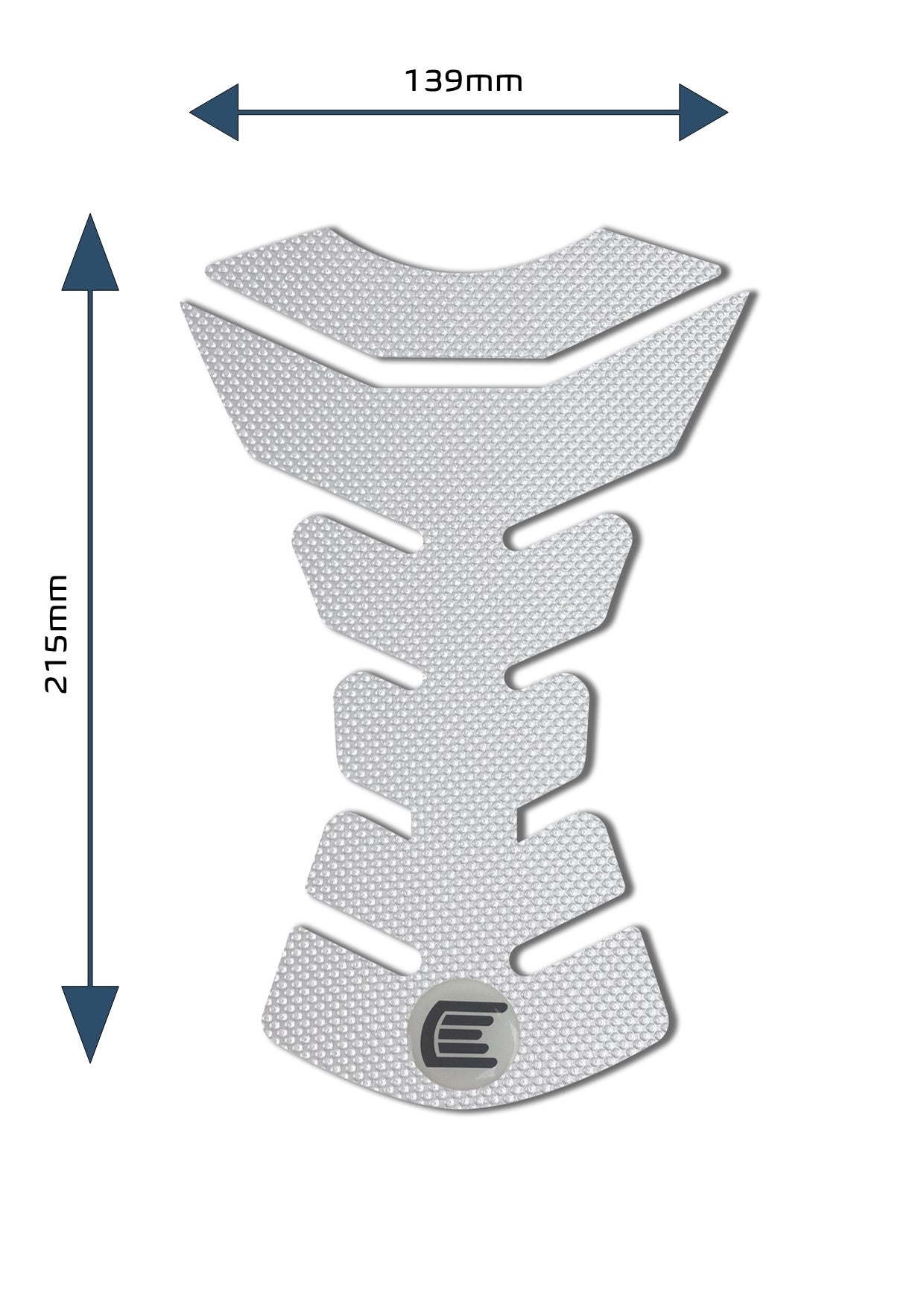 Eazi-Grip Centre Tank Pad - Design D - Pro Series | Clear-Tank Protection-Pyramid Motorcycle Accessories