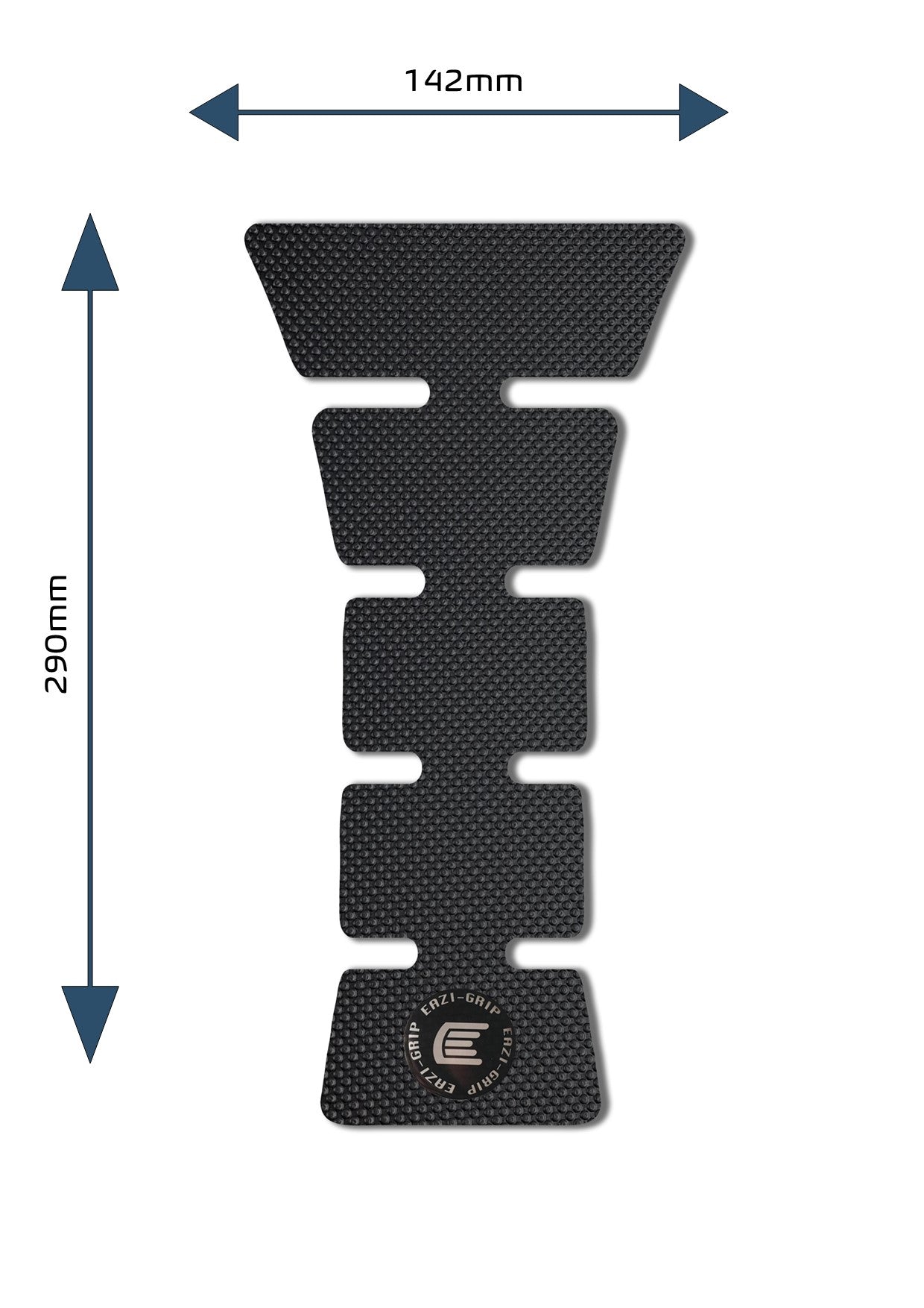 Eazi-Grip Centre Tank Pad - Design E - Pro Series | Black-Tank Protection-Pyramid Motorcycle Accessories