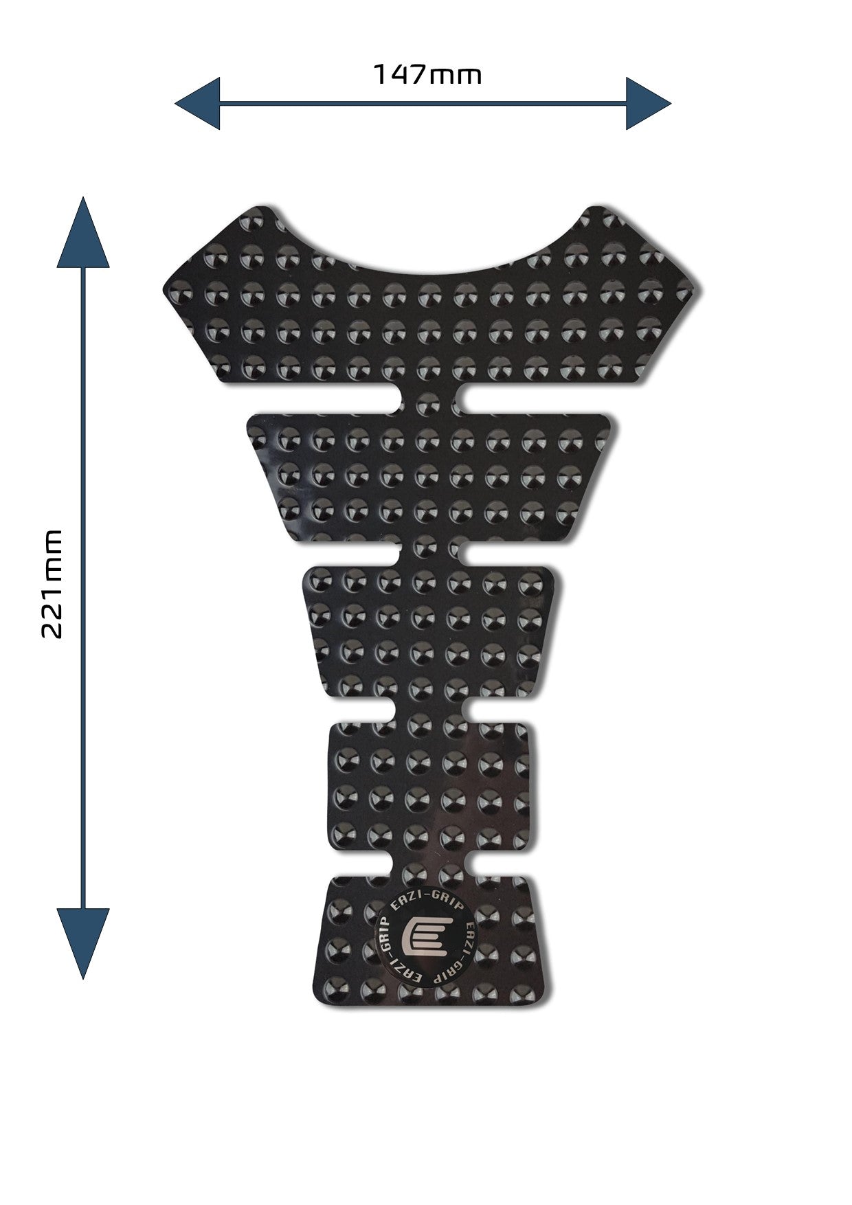 Eazi-Grip Centre Tank Pad - Design F - Evo Series | Black-Tank Protection-Pyramid Motorcycle Accessories