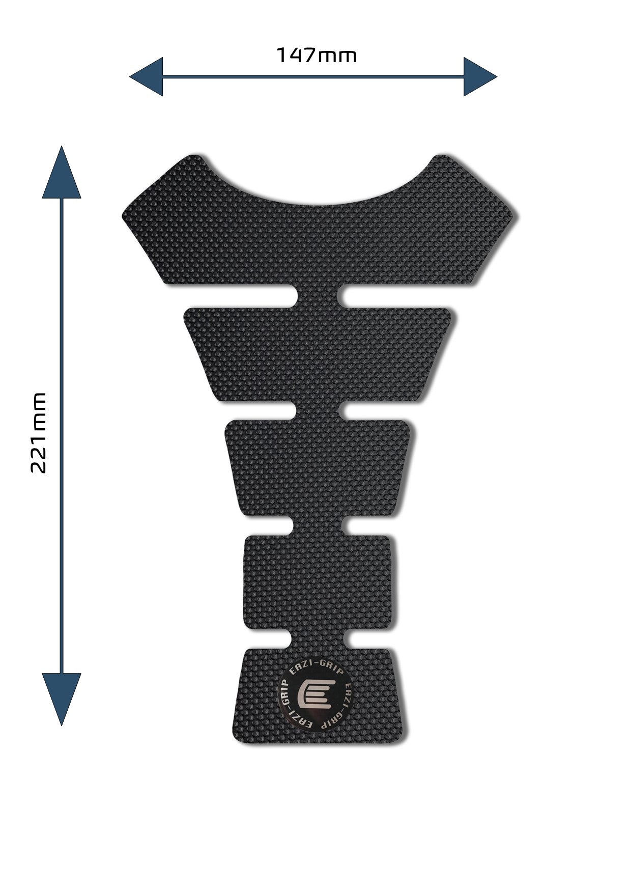 Eazi-Grip Centre Tank Pad - Design F - Pro Series | Black-Tank Protection-Pyramid Motorcycle Accessories