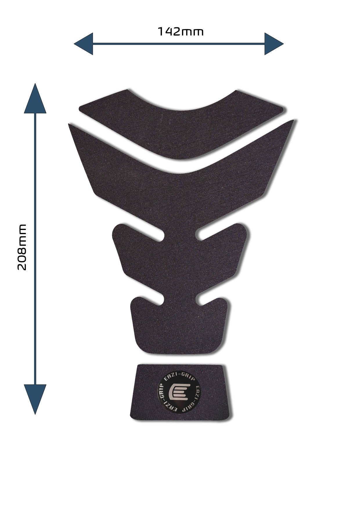 Eazi-Grip Centre Tank Pad - Design G - Silicone Series | Charcoal -  Shop name