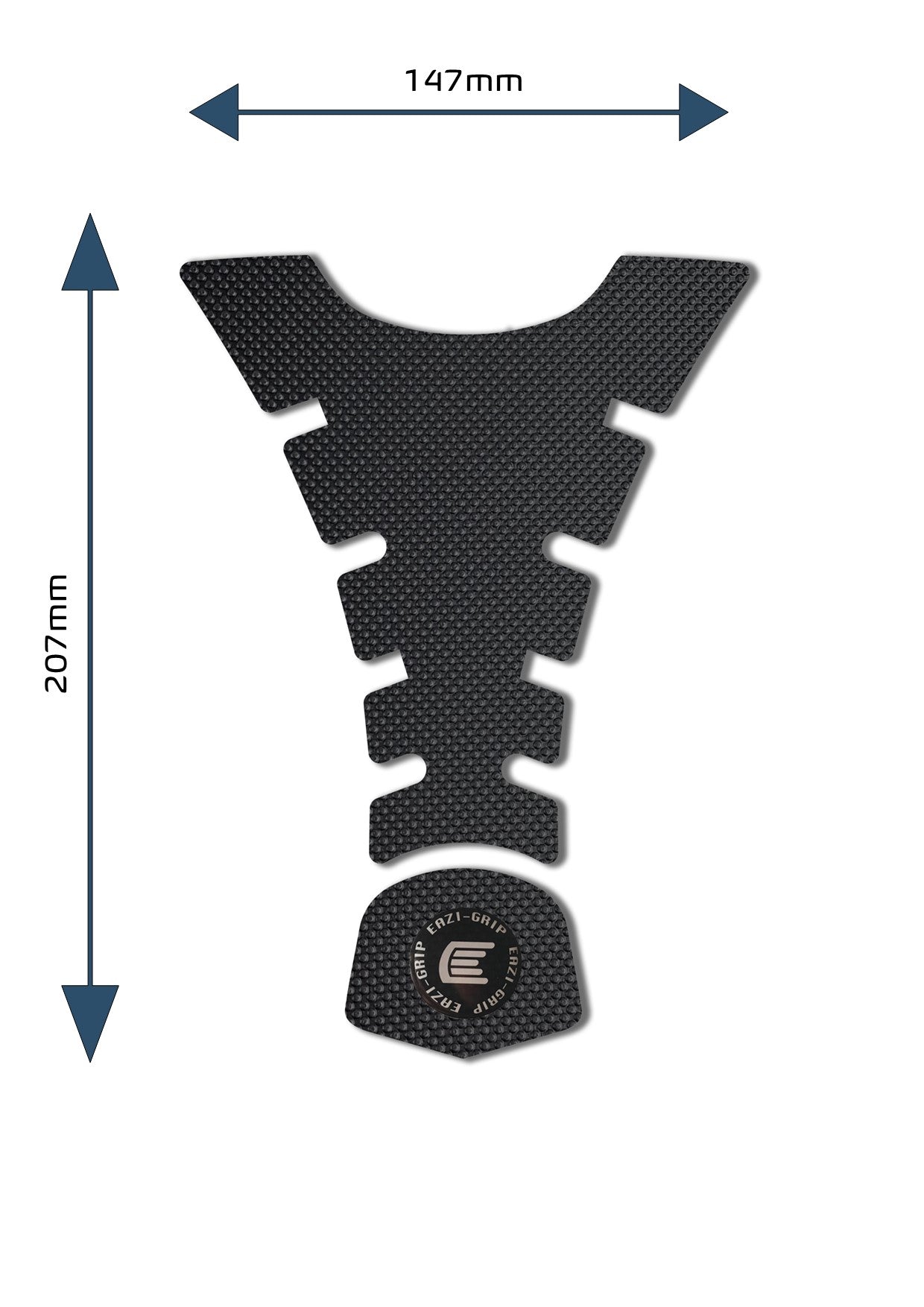 Eazi-Grip Centre Tank Pad - Design H - Pro Series | Black-Tank Protection-Pyramid Motorcycle Accessories