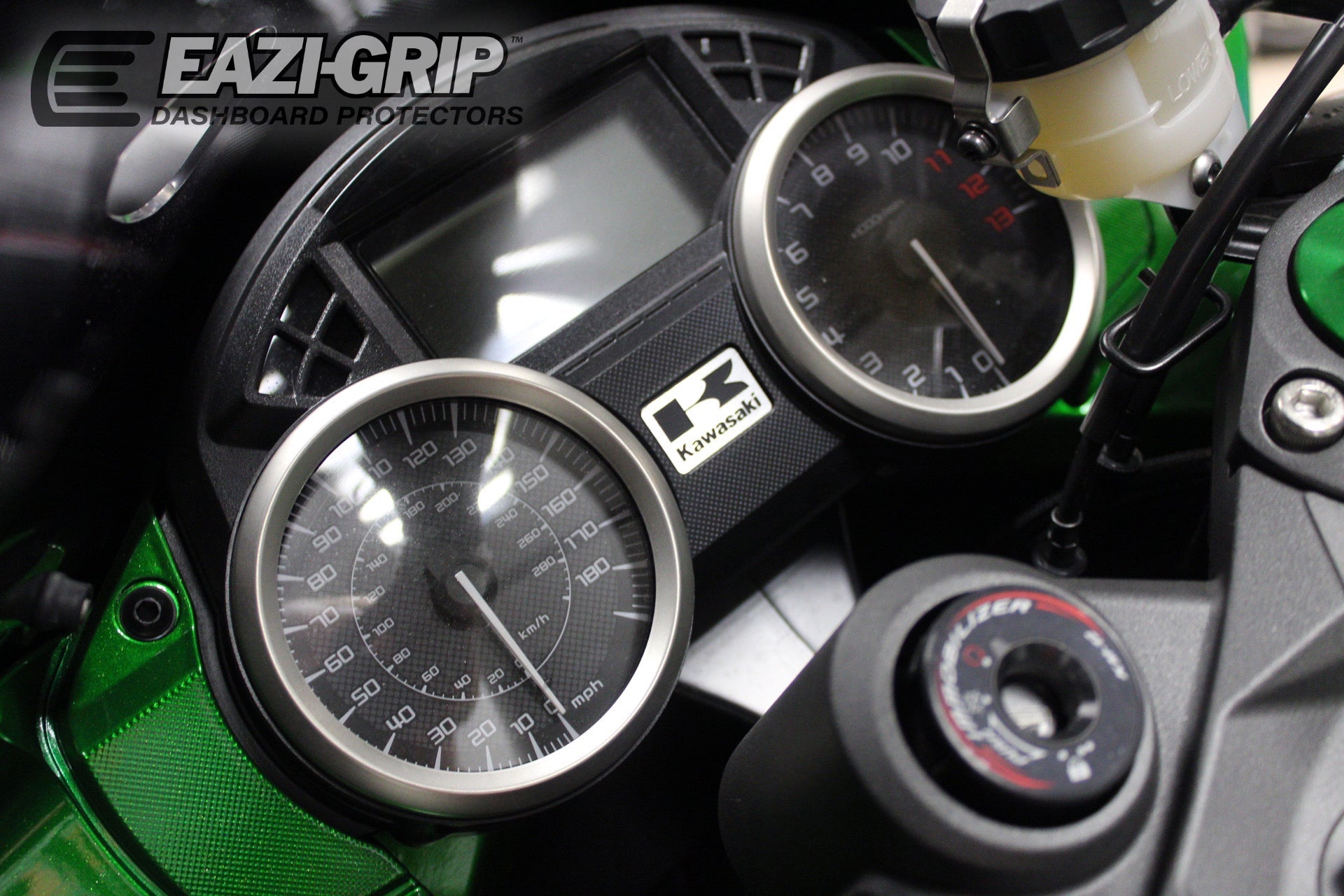 Eazi-Grip Dash Protector | Clear | Kawasaki ZZR 1400 2012>Current-Dash Protectors-Pyramid Motorcycle Accessories